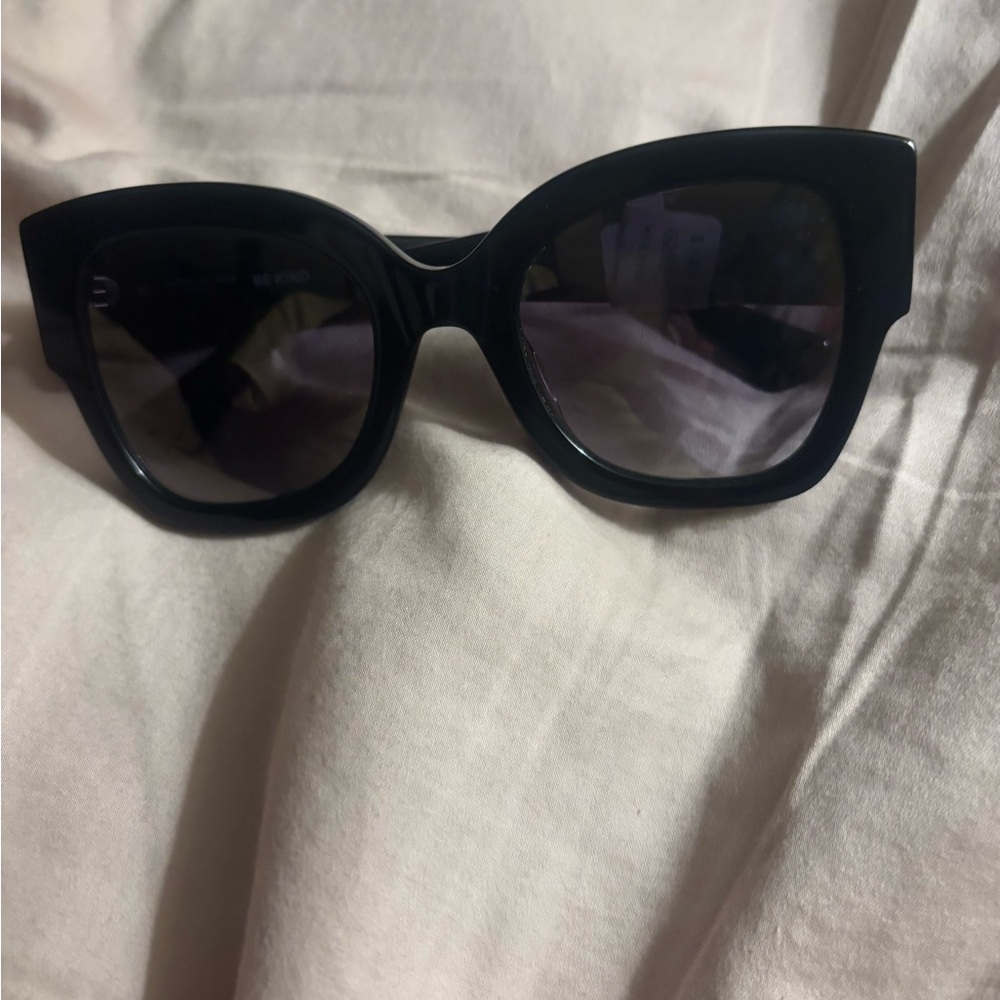 Kurt Geiger Black Sunglasses with Eye Details - Picture 5 of 6